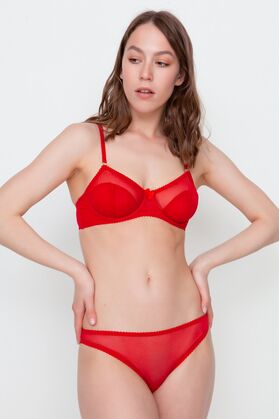 Yoleens Classic collection  Комплект женского нижнего белья Lindy red