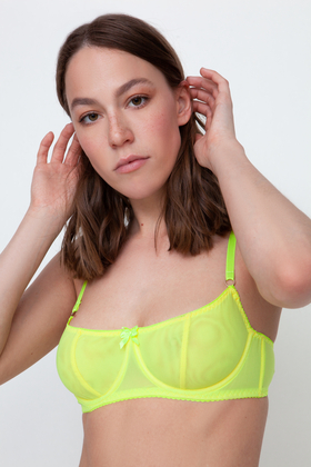 Yoleens Crazy collection  Бюстгальтер балконет Neon Lime